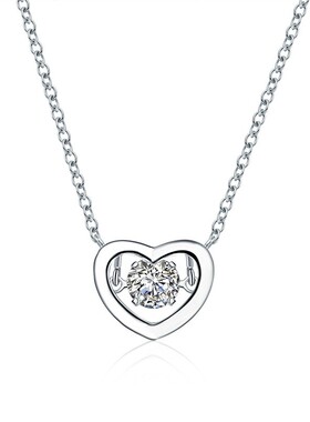 蓝宝石宝石设计吊坠纯银