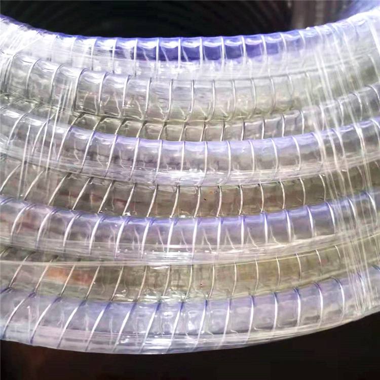 PVC透明钢丝管 柔软防老化使用寿命长耐用PVC管 批发销售