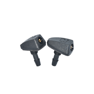 适配汽车通用扇形雨刷器喷水嘴前挡风玻璃机盖改装铜眼雾化喷水头