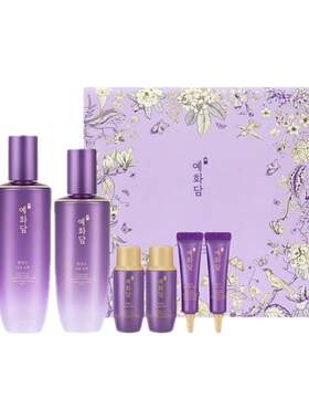 韩国The Face Shop菲诗小铺蕊花谭焕生膏水乳套盒保湿扶纹嫩肤