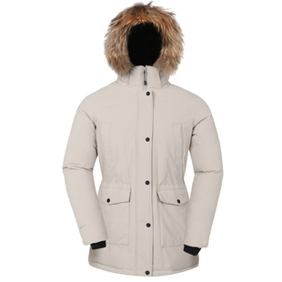 君羽800蓬鹅绒服女中长款极寒加厚保暖冬季工装派克羽绒服女款034