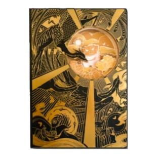 飞乐鸟联名金沙博物馆文创纸雕笔记本清华金沙纹饰胶带文艺冰箱贴