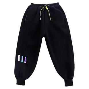 男童裤子春秋季纯棉卫裤2025新款中大童男孩洋气宽松运动休闲长裤