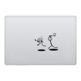 SkinAT 适用MacBook Air 15线条小人系列贴纸 苹果笔记本贴膜 Pro14/16国潮线条贴纸配件 搞怪卡通小人局部贴