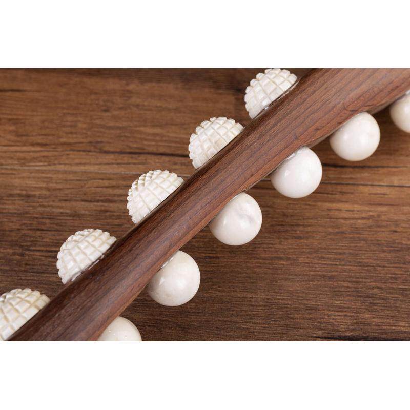 天然鹿角黑水牛角擀筋棒按摩一根全身通用刮痧揉腹刮肚子开背榉木