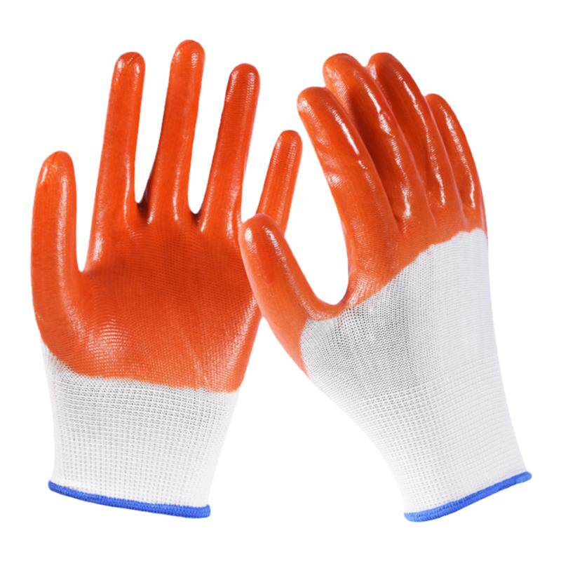 劳保涂胶耐磨全浸胶pvc满挂塑橡胶防水胶皮加厚尼龙透气工作手套