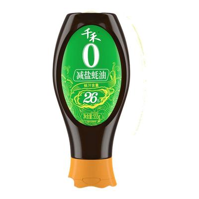 千禾25%减盐蚝油555g*1瓶挤挤装