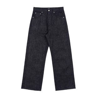 Far Archive 25fw 日本原牛面料廓形baggy牛仔裤纯色vibe直筒长裤