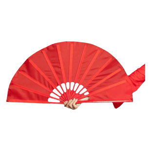 夏辉雪龙吟扇子太极功夫舞蹈扇子中国风红色塑料响扇舞蹈演出道具