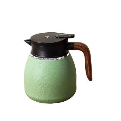 唐斯陶瓷内胆智能温显保温壶茶水分离纯钛焖茶壶闷泡壶热水壶暖瓶