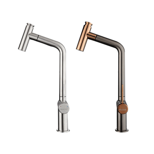 NUOMI诺米抽拉龙头厨房水槽不锈钢水龙头家用万向防溅洗菜盆