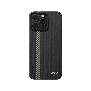 PITAKA适用苹果iPhone15ProMax手机壳警戒线编织壳凯夫拉浮织芳纶超薄裸机感magsafe磁吸手机保护套碳纤维纹