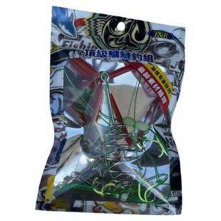 升级鲢鳙钓组新型三叉钩方块饵翻板钩超大弹簧爆炸钩