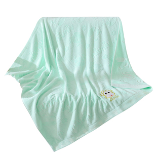 婴儿秋冬季加厚纯棉浴巾新生儿童宝宝盖毯正方形毛巾被子超柔吸水