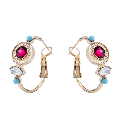 小众金色艺术饰品耳环