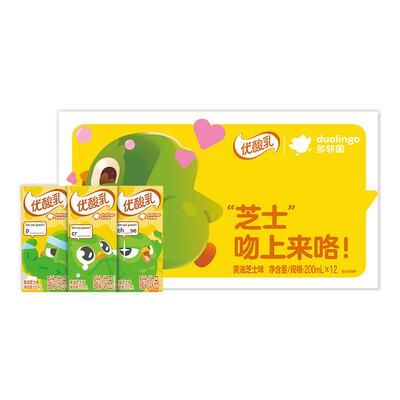 伊利黄油芝士味优酸乳200ml12盒