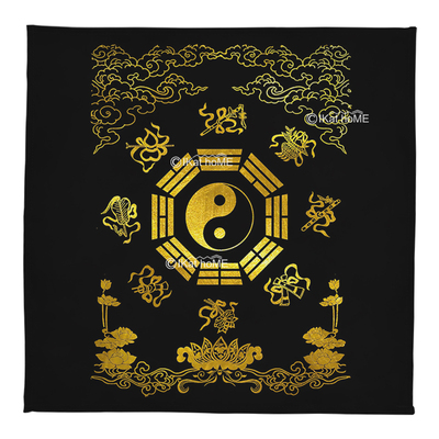 祥云金莲花太极桌布塔luo罗布tarot推牌布牌阵背景布仪式布祭坛布