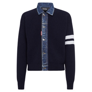 【新品】DSQUARED2/D2次方 2025秋冬 男士时尚个性针织衫外套