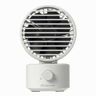 RHYTHM丽声日本品牌迷你小型插电台扇电风扇家用桌面usb台扇热卖榜大风力电机超静音便携可插电充电2026新款