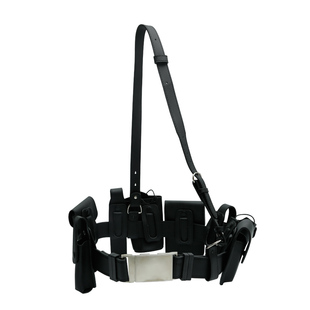 户外皮质皮革多功能腰带 执勤战术腰带8八件套武装腰带保安器材