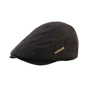 全封口不可调节帽子男春秋白色鸭舌帽女潮休闲百搭时尚贝雷帽纯棉