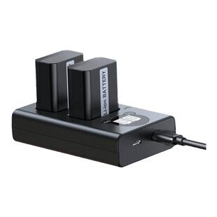 绿联相机电池np-fw50适用于索尼sony ZV-E10 a6400 a7m2 a6300 a7r2 s2 a6100 A5100 nex7充电器单反微单配件