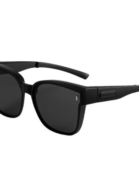 套镜街拍太阳镜折叠男女可套近视眼镜一镜二用开车时尚潮墨镜防晒