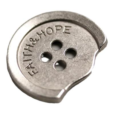 伦敦 小香英伦风金属纽扣设计师辅料西装外套扣子双面尼皮大衣扣