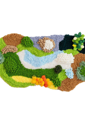 DIY苔藓毛线画材料包零基础