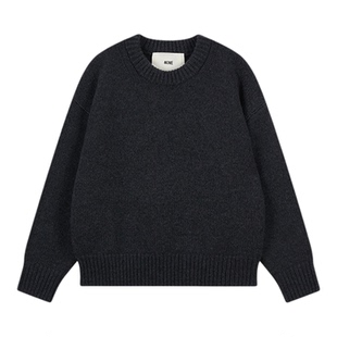 440ME女装25冬季新品圆领毛衣女宽松慵懒风针织衫套头FDFW0517K