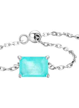 时尚个性风帕拉伊巴碧玺开口尾戒