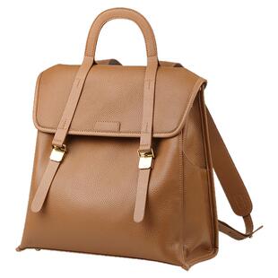 真皮双肩包女2026新款大容量竖版背包女士旅行手提包通勤电脑书包