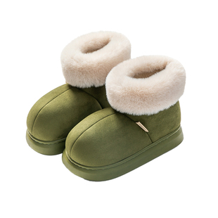 明盛2025穿搭雪地靴冬季女款加绒厚底保暖时尚情侣包跟外穿棉鞋女