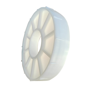 8英寸塑料堵头防抗压203MM圆形空心纸管筒塞子闷头黑白色管堵头