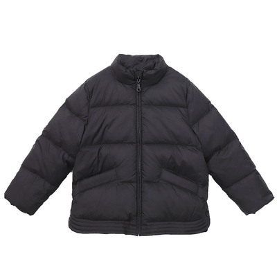 知了童装短款90白鹅绒羽绒外套