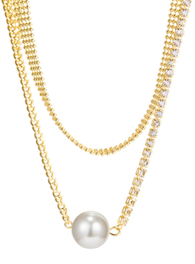 高级感珍珠锁骨链叠夏轻奢小众