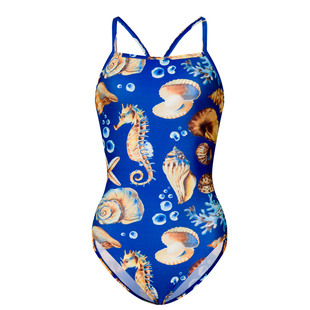 delightpool 女泳衣连体泳衣韩国代购专业训练竞速比赛游泳衣