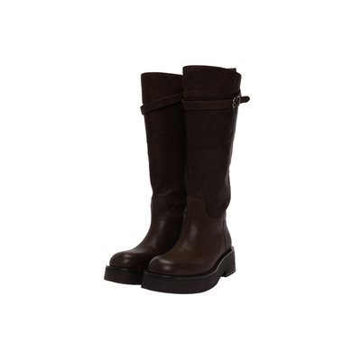 ANNENONO秋冬新品袢带长筒靴女