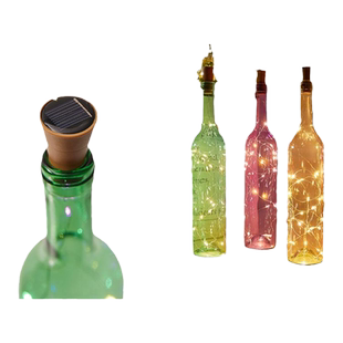 太阳能瓶塞灯串led小灯珠彩灯酒瓶灯带生日发光氛围灯装饰铜线灯