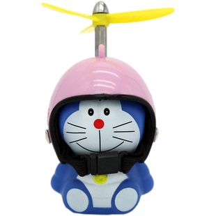 小黄鸭头盔竹蜻蜓汽车载后视镜摆件摩托电动车外反光镜倒车镜装饰