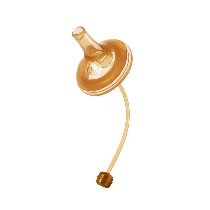 适配小雅象世喜百日瓶奶瓶配件纳米银学饮吸管嘴鸭嘴奶嘴6cm手柄