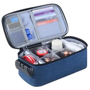 印章收纳包便携私人印章收纳盒多格印鉴章企业公章盒子公司放印章的收纳盒大号印章包密码锁印章收纳箱收纳袋