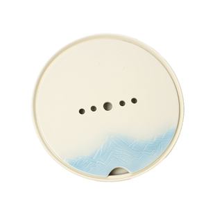 陶瓷茶盘2025新款排水储水两用茶台高档精致小圆形干泡功夫茶托盘