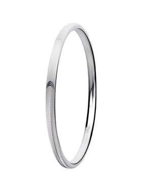 顺庆银楼足银999圆光手镯女简约