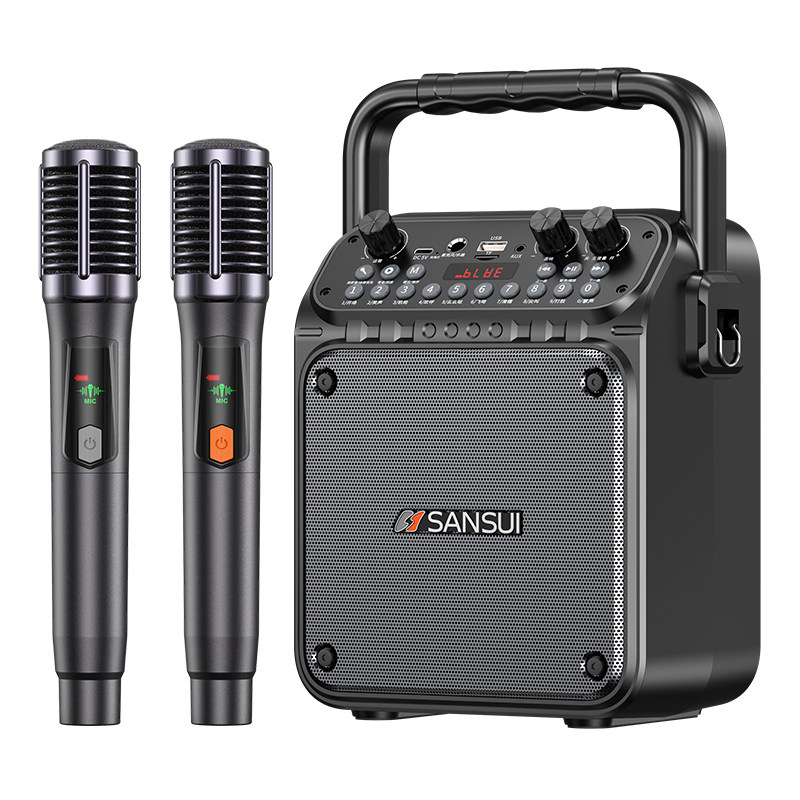 山水SK60蓝牙户外手提音响大音量家用广场舞小型便携店铺收款音箱