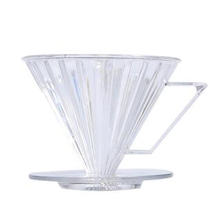 2022新款V60滴漏式手冲咖啡过滤杯树脂材质过滤器耐高温1-4人份