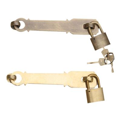 仿古风大门中式全铜加厚插销