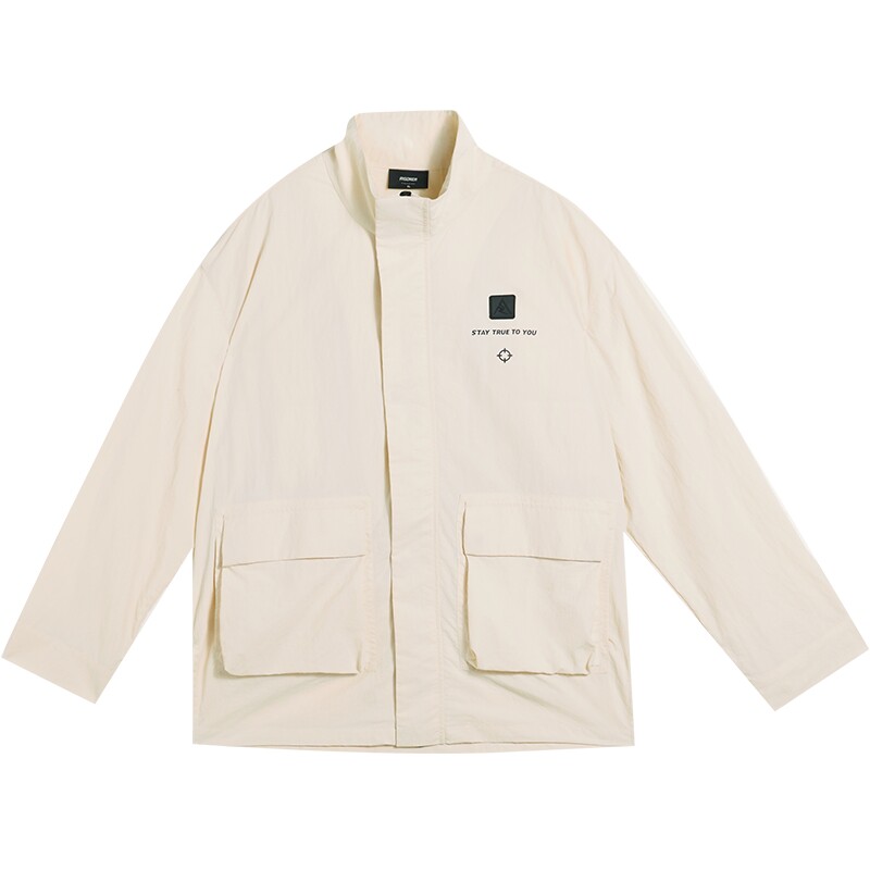 连帽健身服保暖防风梭织外套