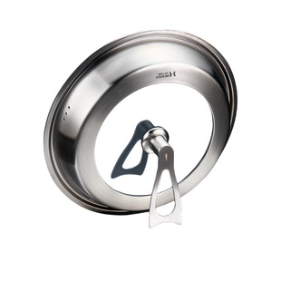 不锈钢锅盖家用耐高温平底炒锅盖圆型蒸锅加高大号加厚立式铁盖子