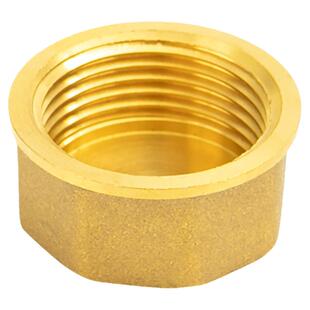 全铜水管堵头自来水水管角阀内丝直接管堵闷头3分4分6分1寸半加厚